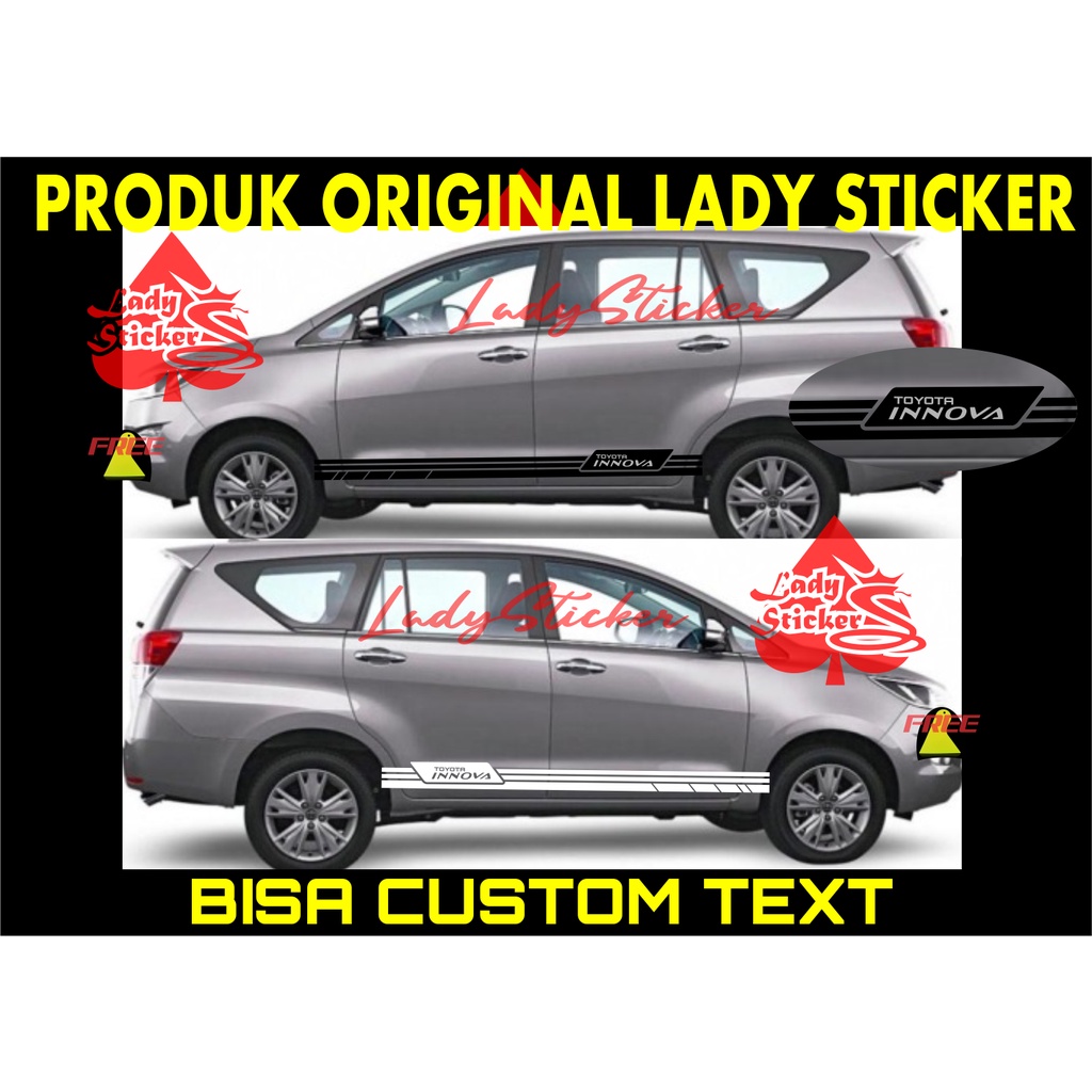 Cutting STICKER Car STICKER TOYOTA INNOVA AVANZA Car STICKER LIST ...