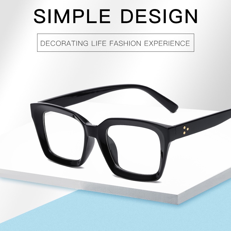 Reading Glasses Diopter 0+ 3.00 Square Eyeglasses Presbyopia Oversized Highdefinition Large