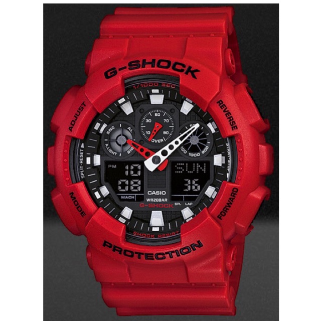 G shock ga100 discount red