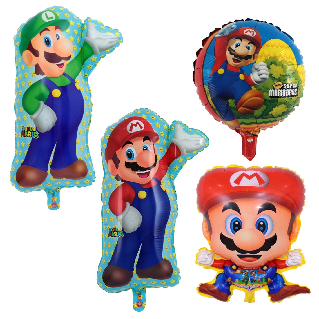 Game theme Super Mary aluminum film balloon birthday party decoration ...