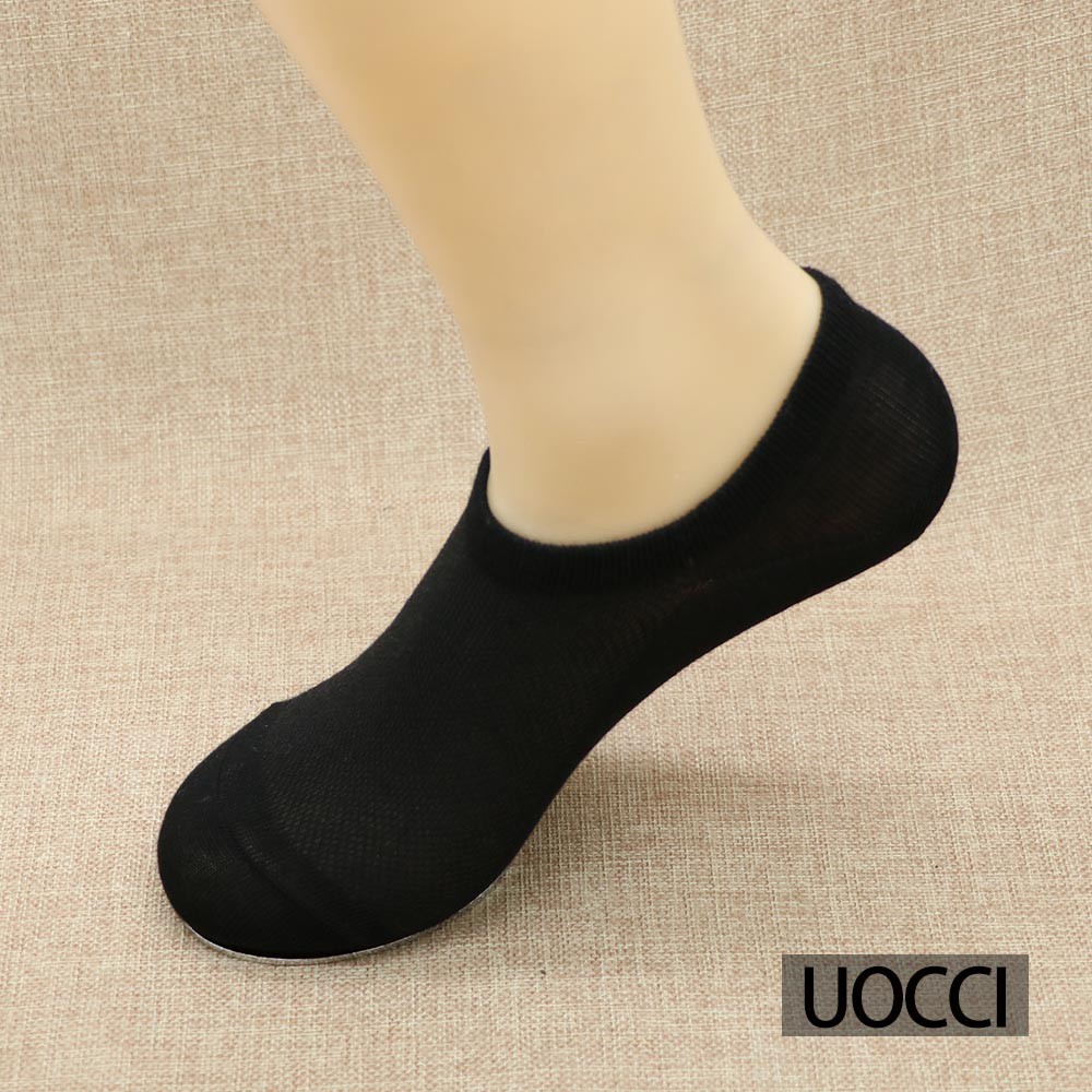 6 PAIRS BLACK FOOT SOCKS INVISIBLE WOMEN MEN UNISEX SOCKS FOOT