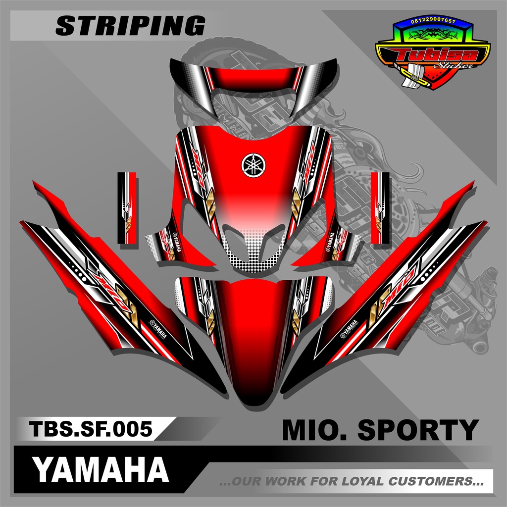 Sticker Decal Full Body MIO SPORTY - Sticker Decal MIO SPORTY Motif ...
