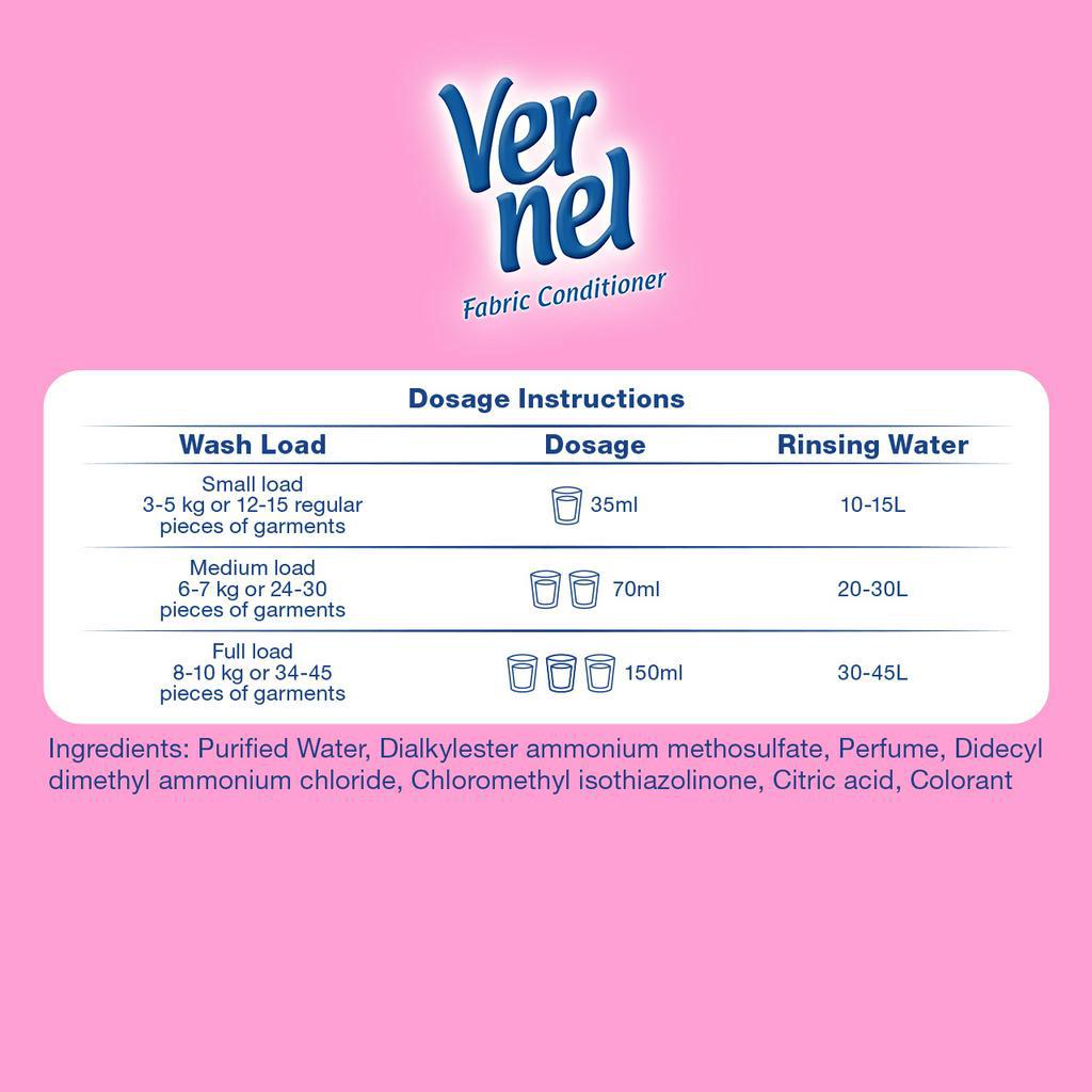 Vernel Wild Rose Fabric Conditioner 1 Gallon (Promo) | Shopee Philippines