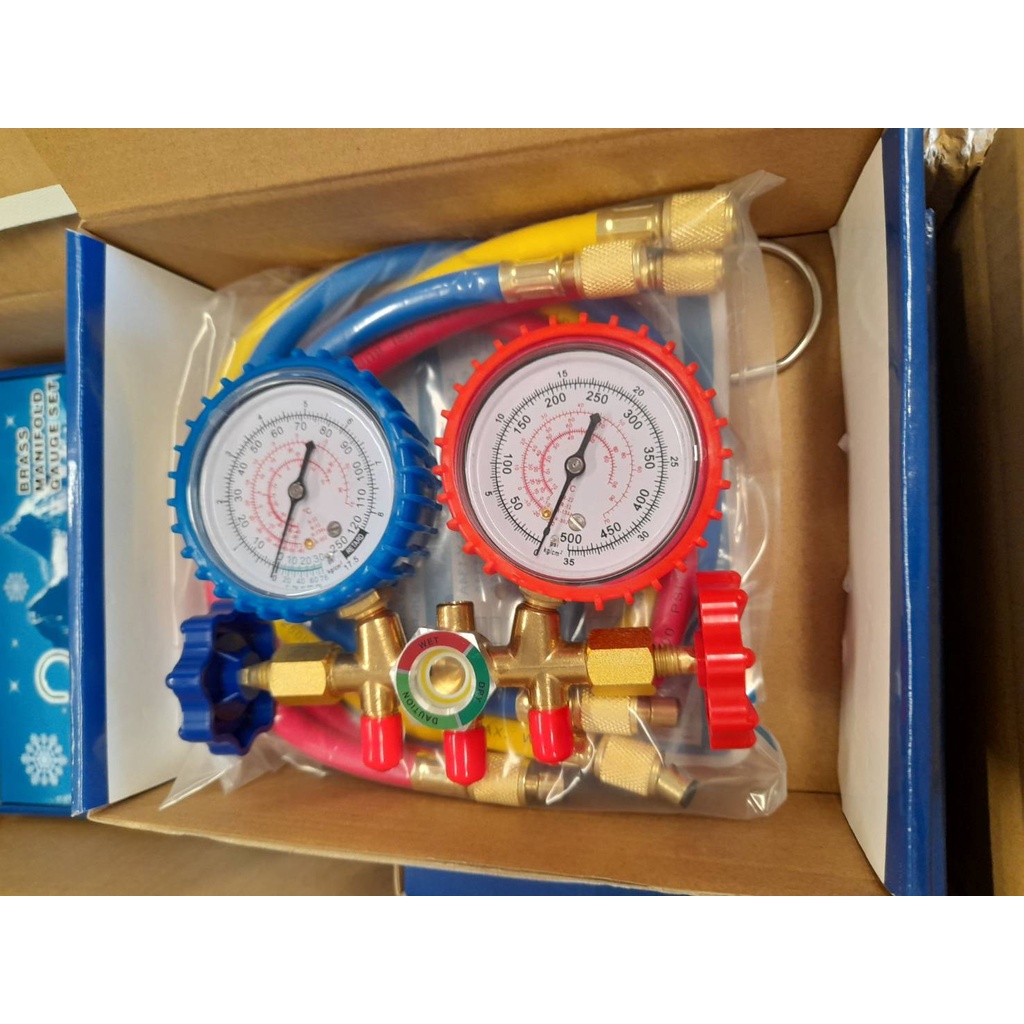 Refrigerant Gauge Set Charging Regulator R134a R22 Use With Cars Home