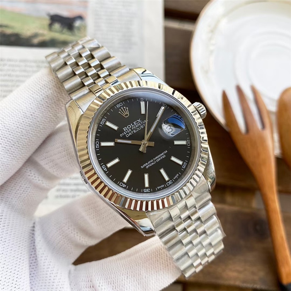 2023 NEW Luxury brand Rolex Gold Datejust Women Men Classic Stainless Steel Automatic Mechanical Watch