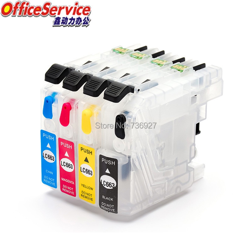 ☼LC663 LC665 LC669 Refillable Ink Cartridge For Brother MFCJ2320 MFC