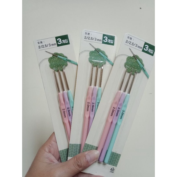 Daiso Crochet Hooks (3in1 Set) Shopee Philippines