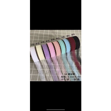 (45M Roll) Welded Edge Lace ribbon 3cm | Shopee Philippines