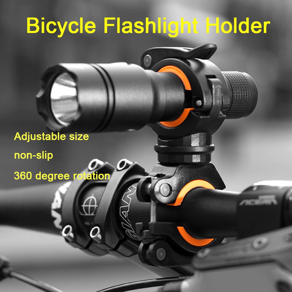 Rotatable 360 Bicycle Flashlight Holder Bike Bicycle Light Lamp Bracket Torch Headlight Shopee Philippines
