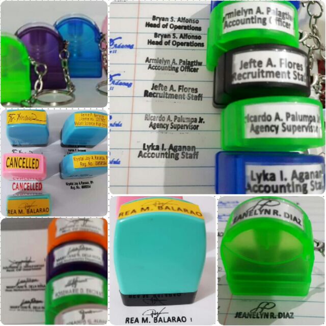 Customized Self Inking Name Stamp COD Available Shopee Philippines