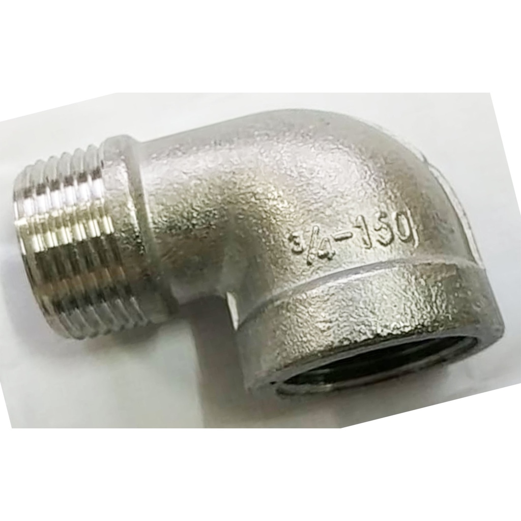 SS STREET ELBOW 3/4" X 90° SCH40 THREADED SCREW TYPE ( STAINLESS STEEL