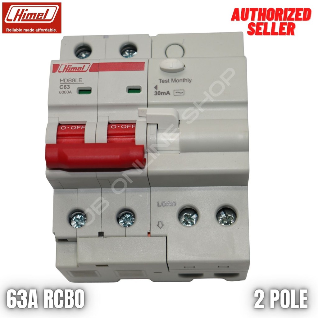 Himel Residual Current Operated Circuit Breaker 63A 2 Pole (RCBO ...