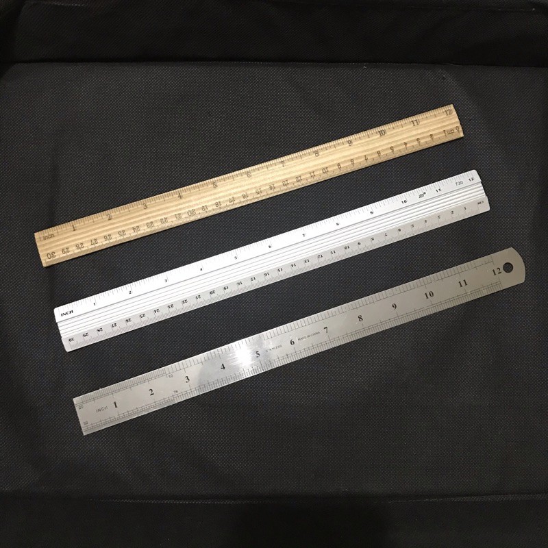 Straight Edge Ruler Triangular Scale Rule Stainless Steel Hard