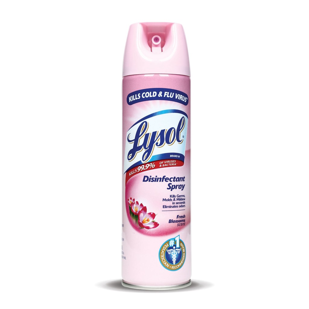 Lysol Antibacterial Disinfectant Spray Cleaner Fresh Blossoms 170 G ...