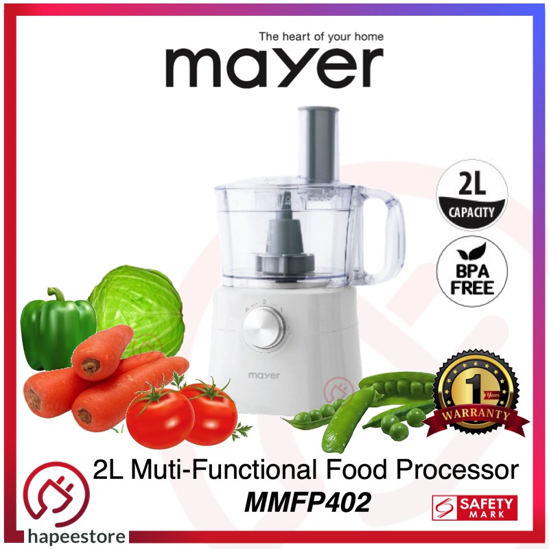 Mayer 2L MultiFunctional Food Processor MMFP402 MMFP 402 (1 Year