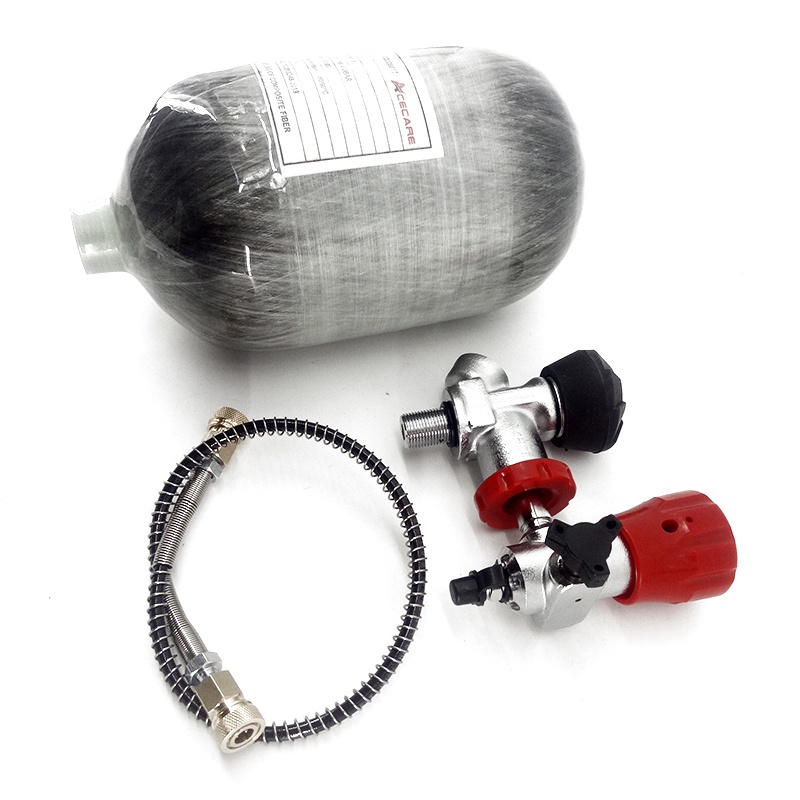 Pcp Air Rifle Tank Mini 2L Diving Scba Tank 300Bar Carbon Fiber High