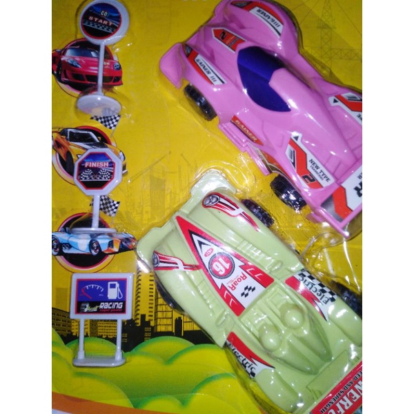 Speed Racing King Toy Car set, sold per set with 2 cars | Shopee ...