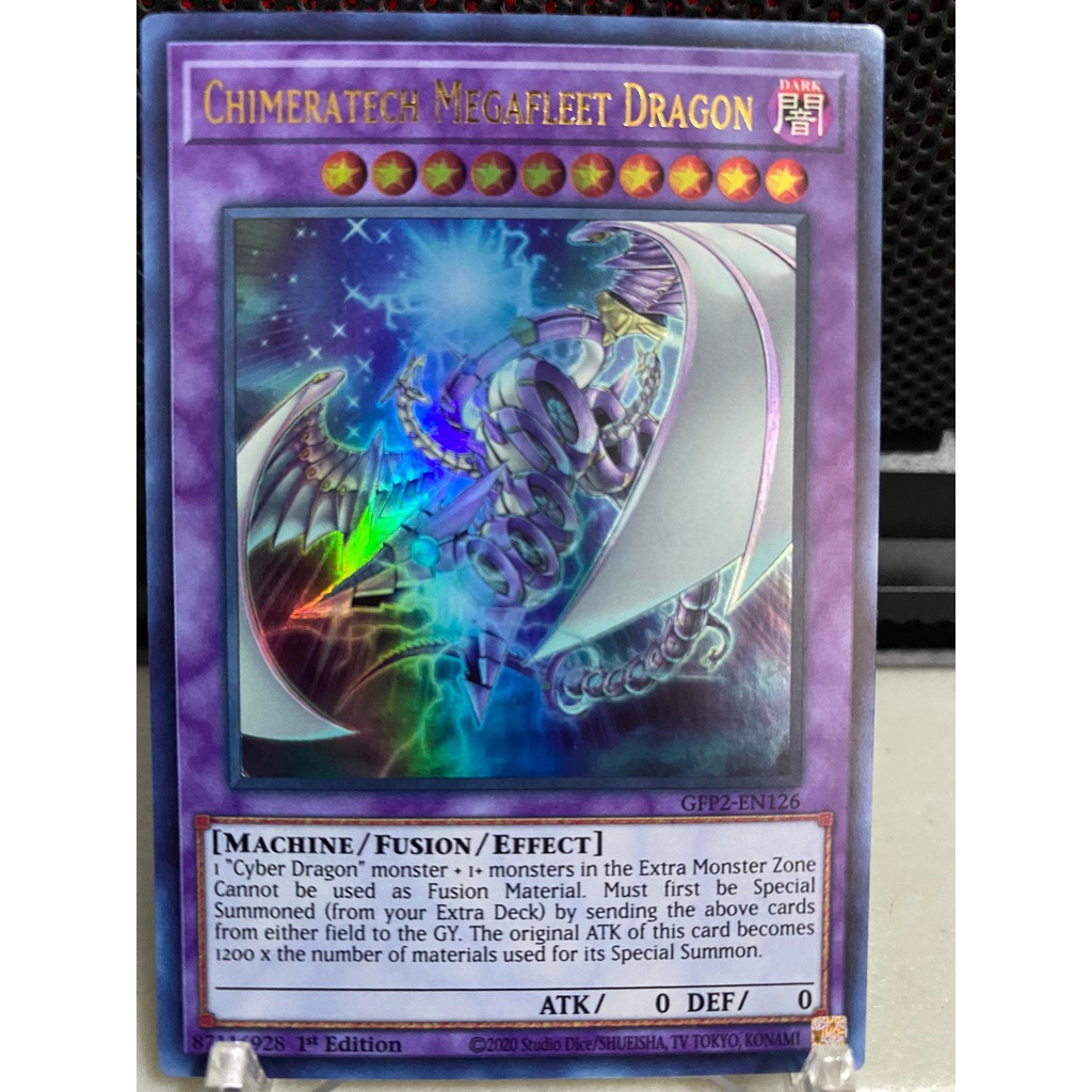 Yugioh Karte – Chimeratech-Amoklaufdrache, Ultra Rare, 1. Auflage, Deutsch, Aus Ghost From The Past II