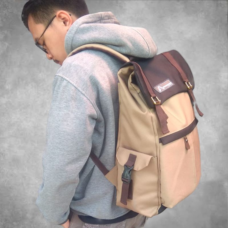 Ruzzer - College School Bags Work Canvas Backpack Vintage Casual ...
