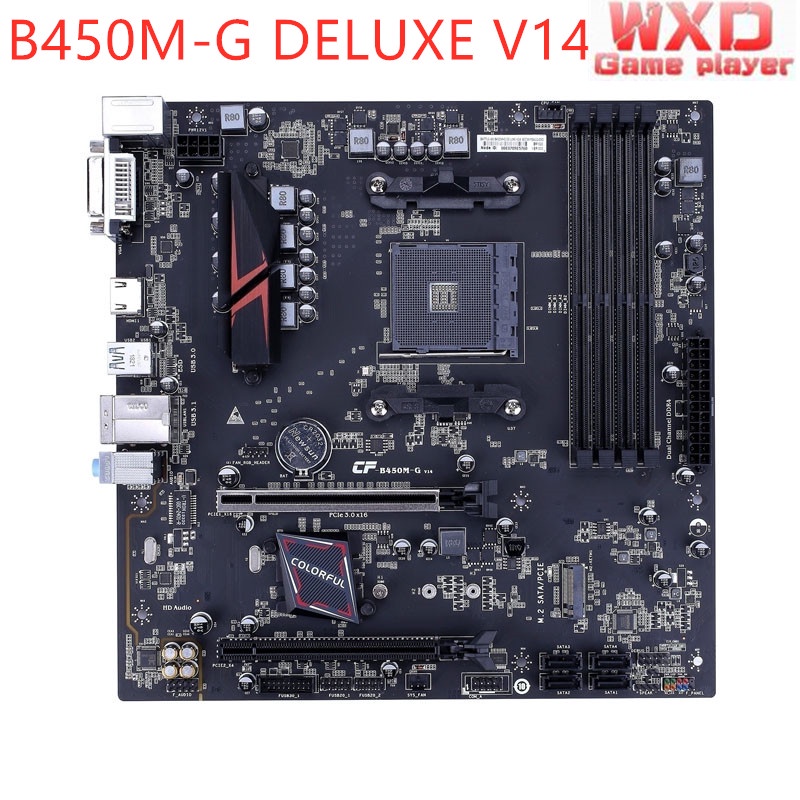 Used Motherboard B450MG DELUXE V14 AM4 DDR3 Desktop Mainboard supports