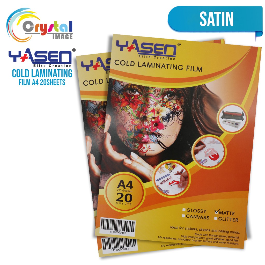 Yasen Photo Top A4 Size ( Glossy Satin Glittered) 80 Microns Cold