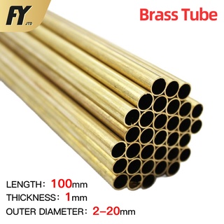 Brass Round Tube 8.5mm OD 0.5mm Wall Thickness 100mm Length Pipe