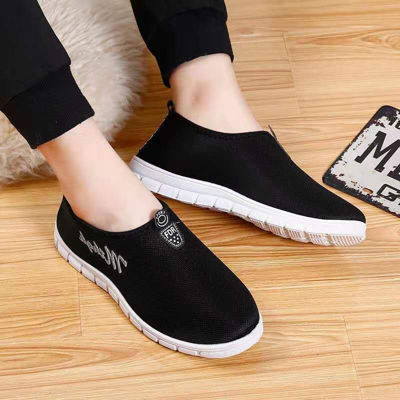 COD shoes slip on low cut loafers unisex korean rubber shoes slip on ...