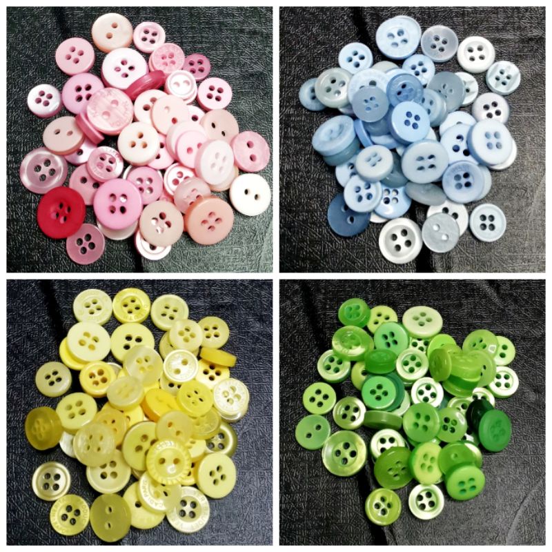 10/50PCS Assorted size scrapbook button /s art and crafts | Shopee ...