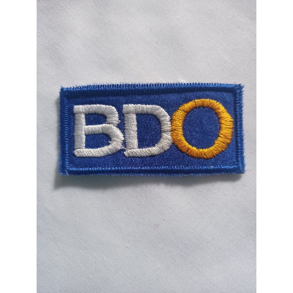 BDO logo Embroider Patch for costumes | Shopee Philippines