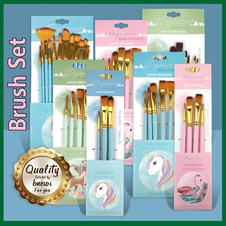 bnesos School Supplies Artist Paint Brushes Set Watercolor Actylic