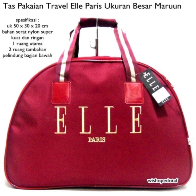 Elle TRAVEL BAG ELLE Tote BAG ELLE FASHION BAG Shopee Philippines