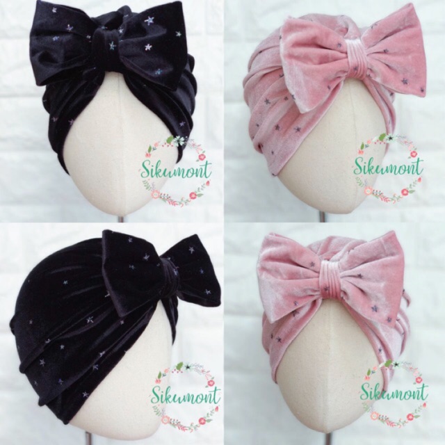 Velvet ribbon Turban | Shopee Philippines