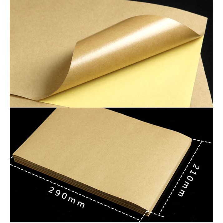 Printable Kraft Stickers A4 Size | Shopee Philippines