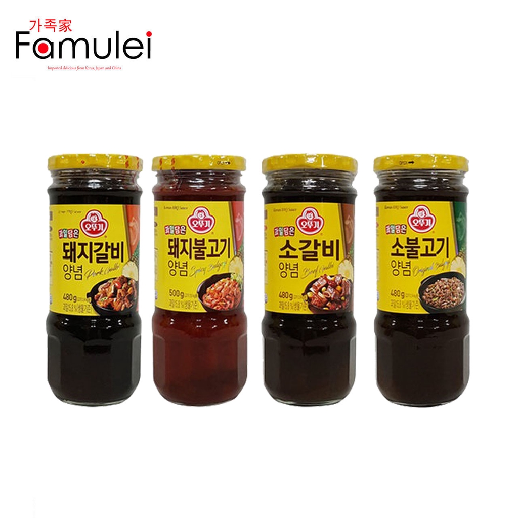 Ottogi Korea BBQ Sauce Original Bulgogi Galbi Beef/Pork 480g Shopee