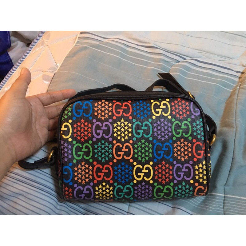 gucci sling bag rainbow color