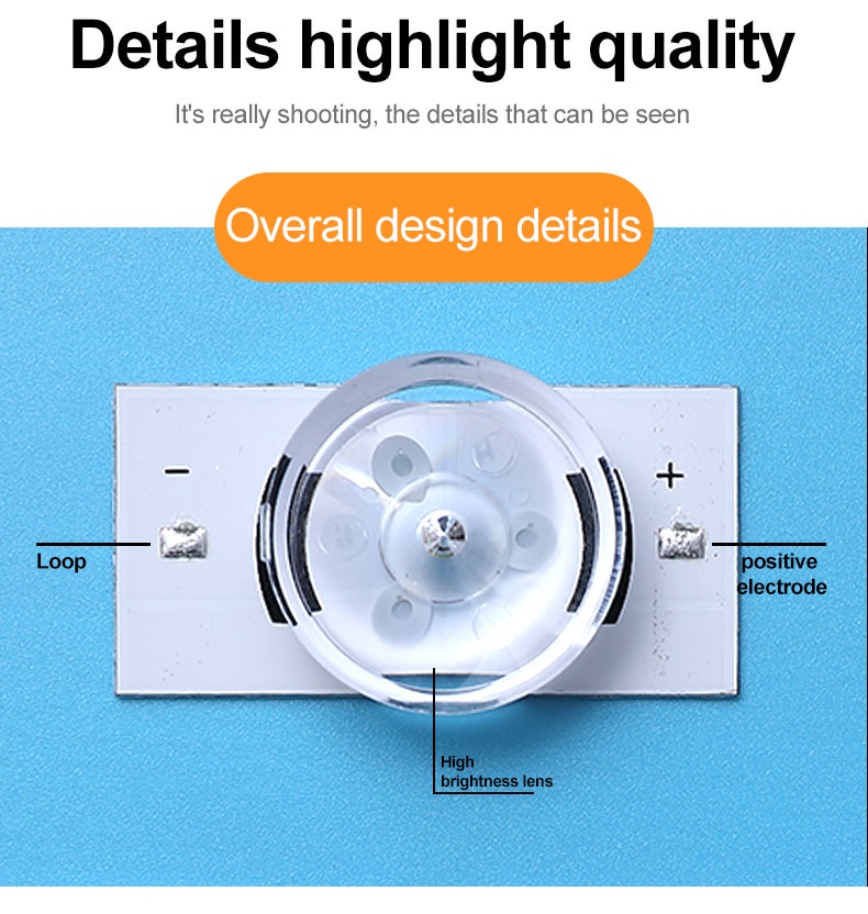 3V 6V SMD Lamp Beads with Optical Lens Filter for 32-65 Inch LED TV Repair with 2M Cable 3V 6V SMD Lamp Beads with Optical Lens Filter for 32-65 Inch LED TV Repair with 2M Cable