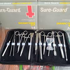 SURE-GUARD DISSECTING KIT STAINLESS (16 pcs)(14pcs) | Shopee Philippines