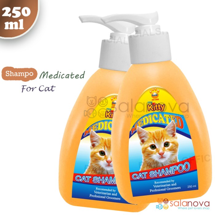 Medicated Cat Shampoo Total Protection Anti Fungal, Bacteria And Hot