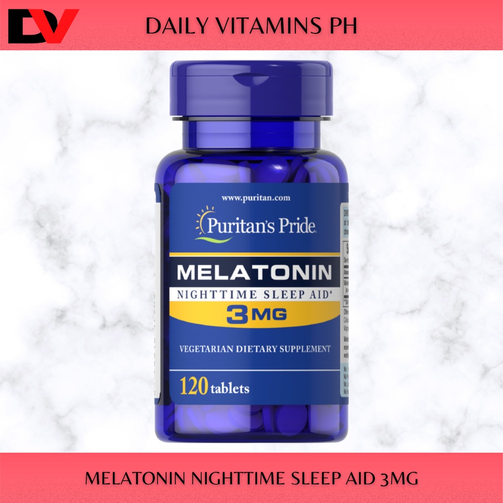 Puritan's Pride Melatonin 3mg, 120 Tablets Shopee Philippines