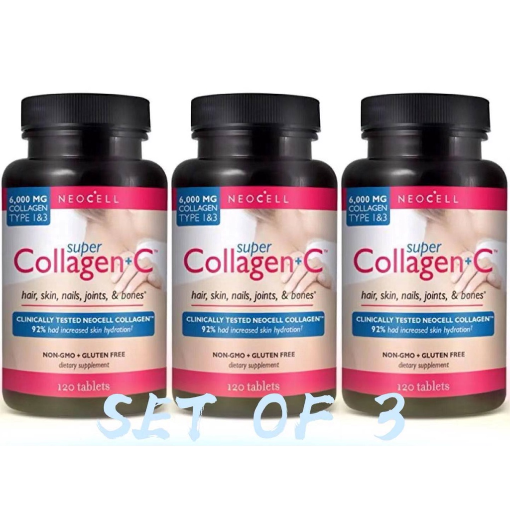 BBQ (SET OF 3) NeoCell Super Collagen Type 1 and 3 plus C Tablets