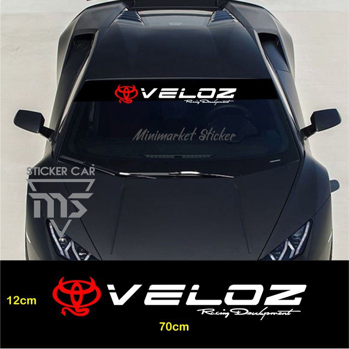 Veloz sticker toyota avanza Veloz car sticker racing development glass ...