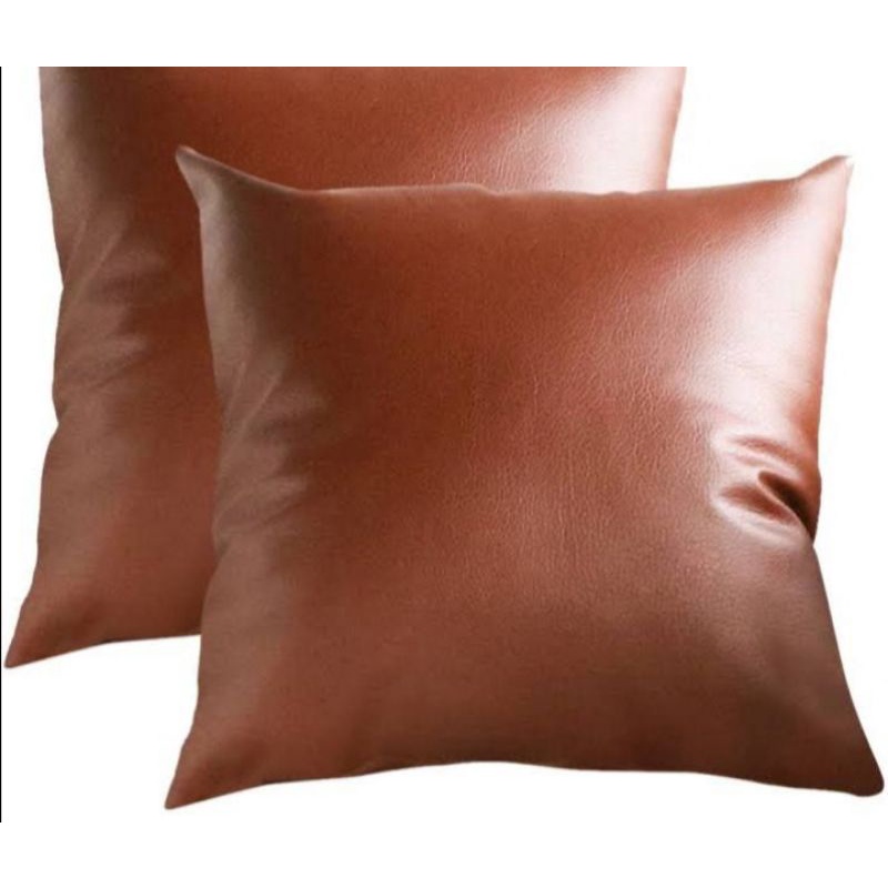 LEATHER PILLOW CASE MODERN SOLID COLOR Shopee Philippines