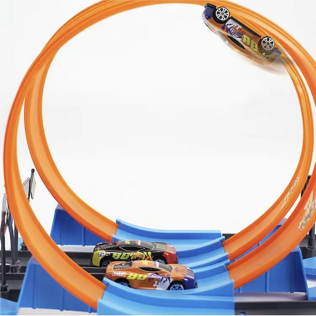 Catapult track car toy car Wind and Fire track racing car DIY metal car ...