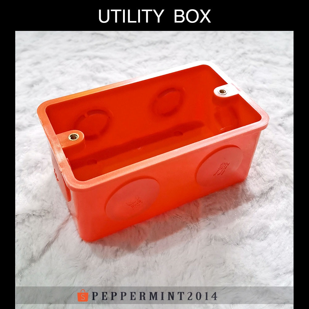 Poly PVC Utility Box 2x4in — Cebu Home and Builders Centre