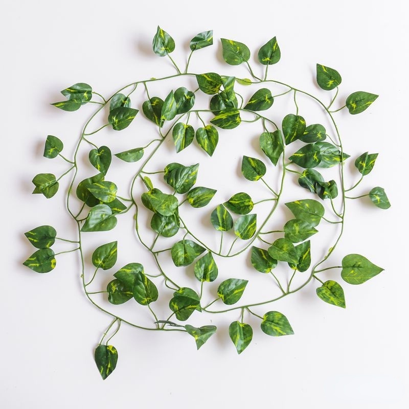 210cm Artificial Green Vine Leaves Leaf Hanging Plants Home Decoration