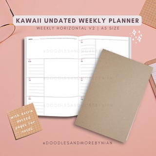 AGENDA 52 compatible PRINTABLE weekly insert; personal planner size; Week  on 2 pages; WO2P; vertical; box planner; downloadable