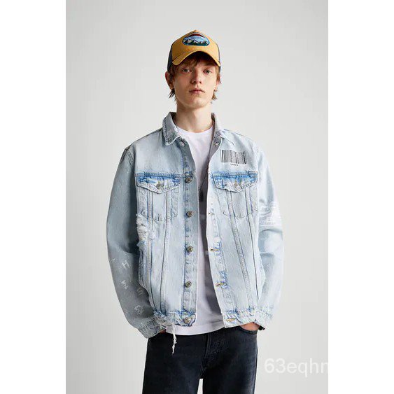 Zara jeans sale jacket men