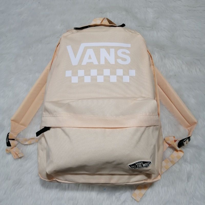 Vans realm clearance backpack bleached apricot