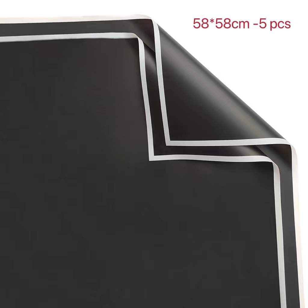 58*58cm black and white frame wrapping paper matte matte thickened
