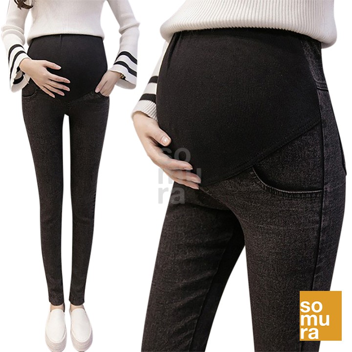 Elastic Soft Maternity Jeans Cotton Skinny Pregnant Women (6-31 ...